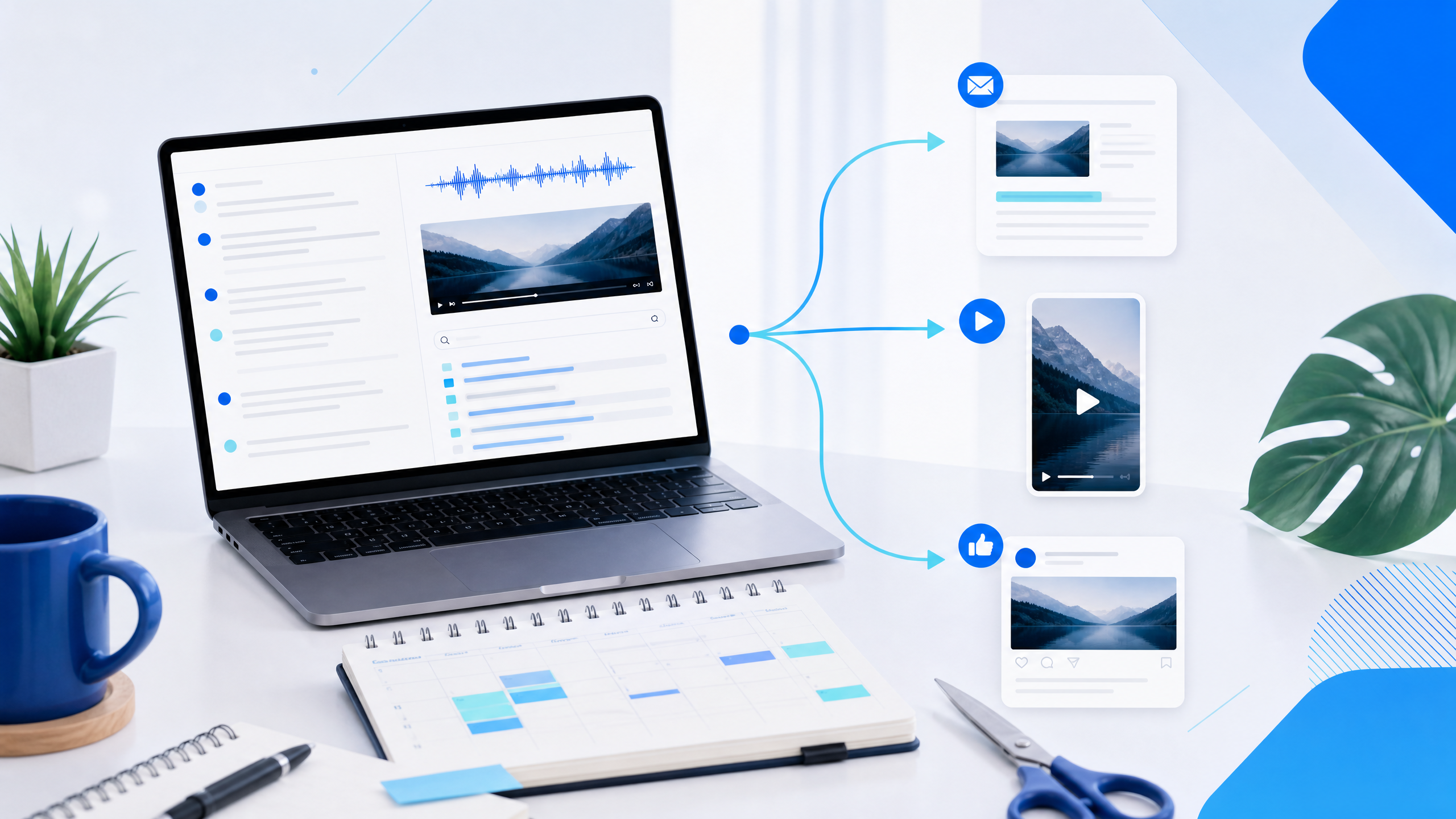 Editing text transcripts from video recordings in document processor